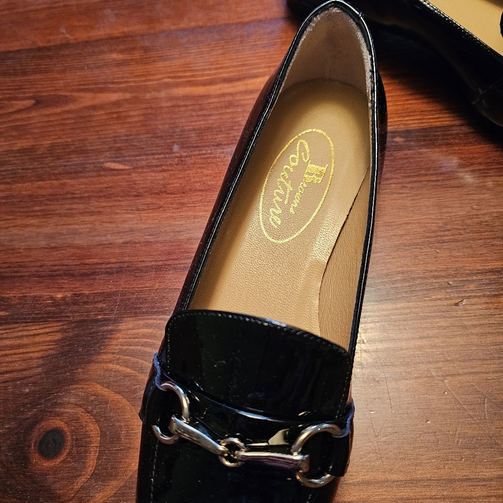 Brand New In Box Womens Black Patent Leather Loafers‎ From Browns Couture. - Picture 3 of 9